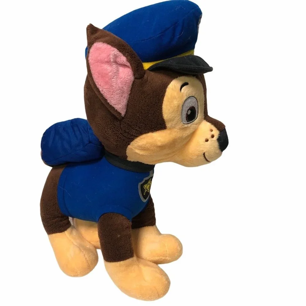 Nickelodeon Paw Patrol Stuffed Plushes Marshall Dalmatian & Chase Police Cop 15